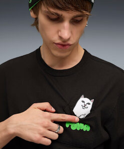 Alternative view of PUMA x RIPNDIP Lord Nermal Pocket Tee (Black)