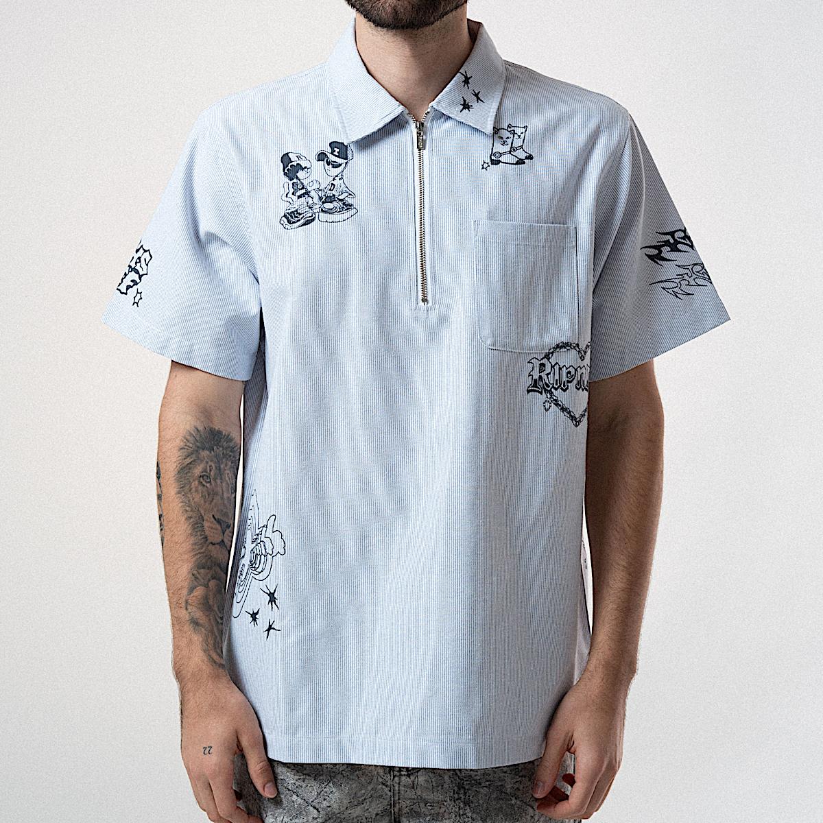 Westside Quarter Zip Shirt (Navy ) - Image 2