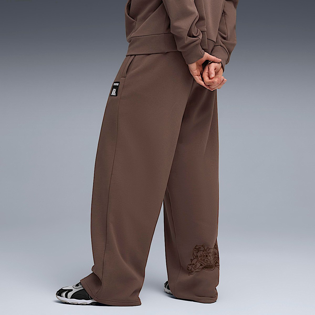 PUMA X RIPNDIP Oversized Wide Sweatpants (Flat Bronze) - Image 2