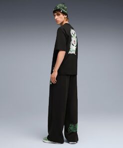 Alternative view of PUMA X RIPNDIP Oversized Wide Sweatpants (Puma Black)