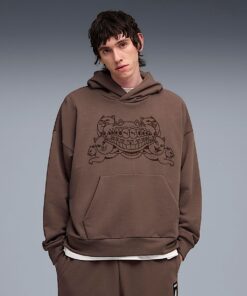 Alternative view of PUMA X RIPNDIP Boxy Graphic Hoodie (Flat Bronze)