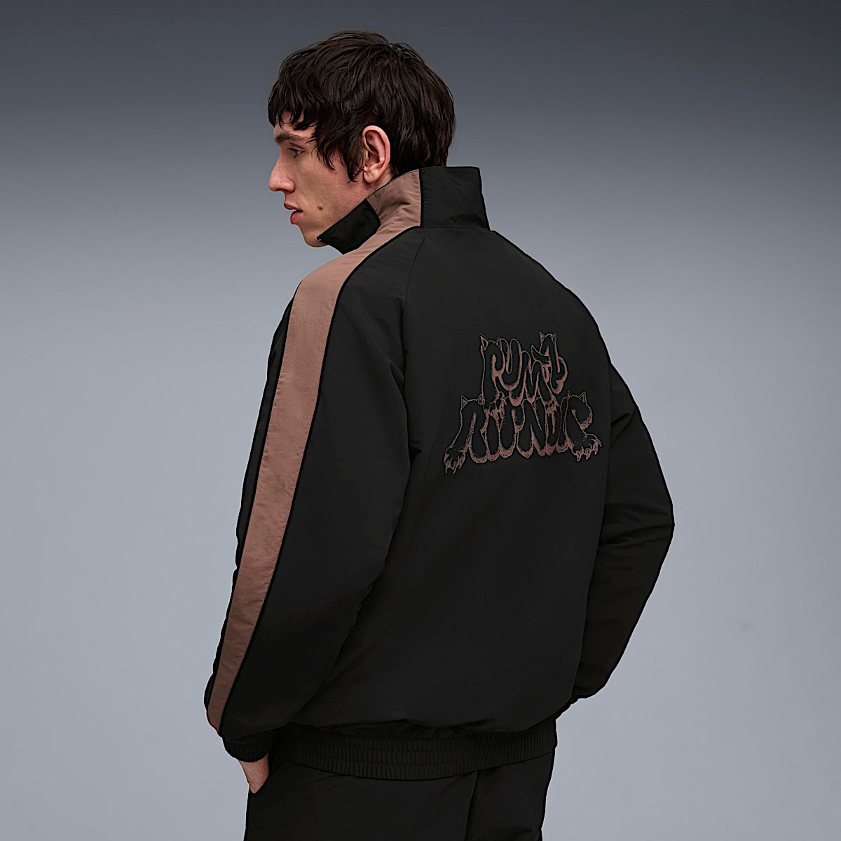 PUMA X RIPNDIP T7 Oversized Track Jacket (Puma Black) - Image 2