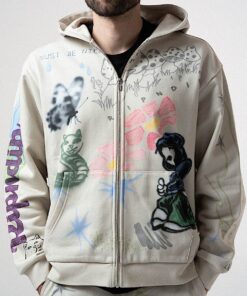 Alternative view of Goosebumps Zip Hoodie (Bone)