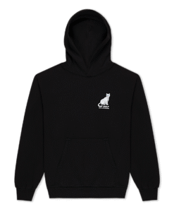 Alternative view of Man I Love Felines Hoodie (Black)