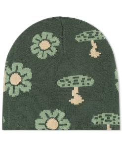 Alternative view of Out Of This World Skull Beanie (Sage Green)