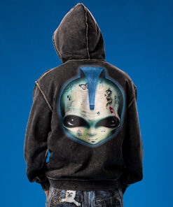 Alternative view of Squabble Up Hoodie (Black Vintage Wash)