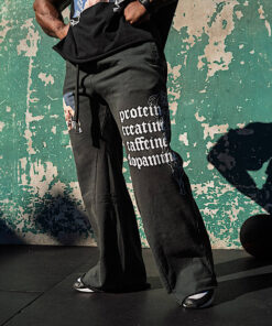 Alternative view of Protein Straight Leg 500GSM Sweatpants (Gunmetal)