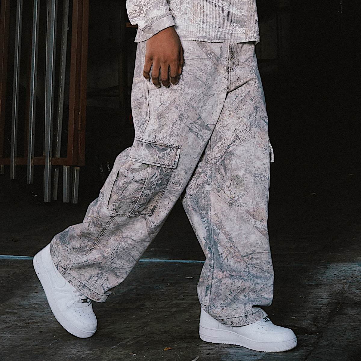 Nerm Tree Camo Extra Wide Cargo Pants (Nerm Tree Camo) - Image 2