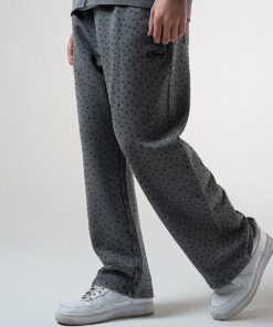 Alternative view of RIPNGEMS Straight Leg Sweatpants (Charcoal Wash)