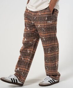 Alternative view of Euphoria Pants (Brown Plaid)