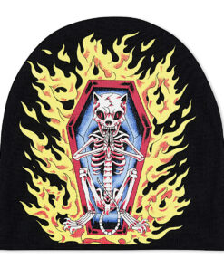 Alternative view of Burn In Heck Beanie (Black)