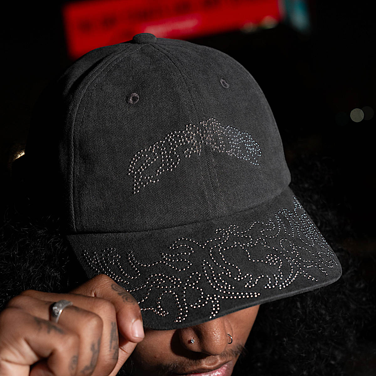 Pretty Flacko Distressed Dad Hat (Black Vintage Wash) - Image 2