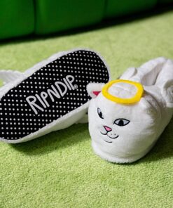 Alternative view of Lord Angel Plush Slippers (White)