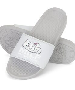 Alternative view of Man I Love Felines Slides (Grey)