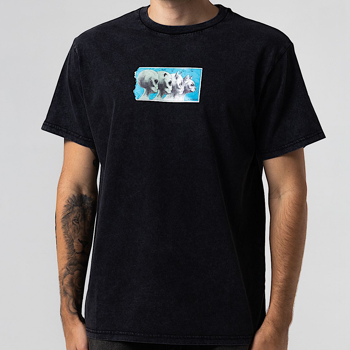 Nerm Geo Tee (Black Vintage Wash) - Image 2
