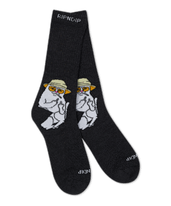 Alternative view of Nermal S Thompson Socks (Black Heather)