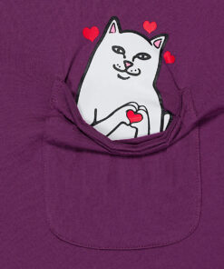 Alternative view of Nermal Loves Pocket Tee (Plum)