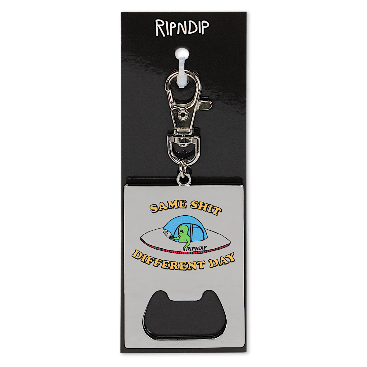 Same Shit Different Day Keychain Bottle Opener (Silver) - Image 2