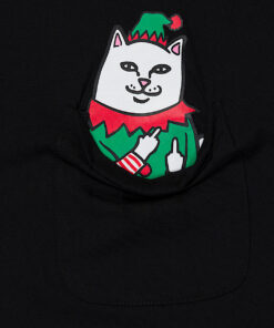 Alternative view of Lord Nermal Elf Pocket Tee (Black)
