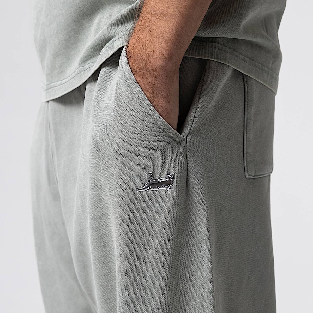 Castanza Straight Leg Sweatpants (Sage Vintage Wash) - Image 3