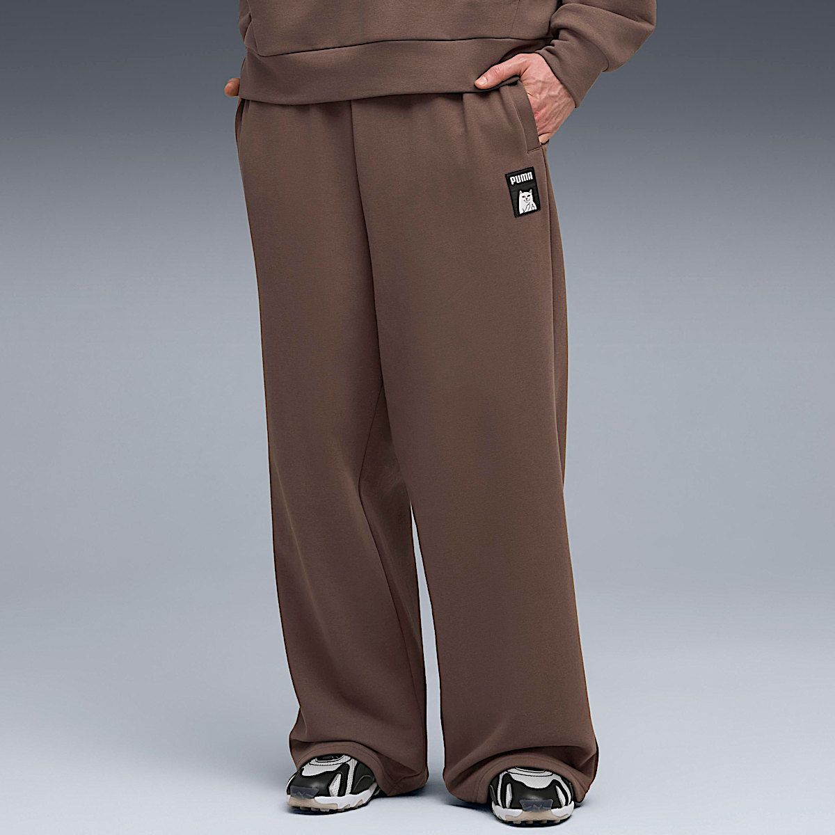 PUMA X RIPNDIP Oversized Wide Sweatpants (Flat Bronze) - Image 3