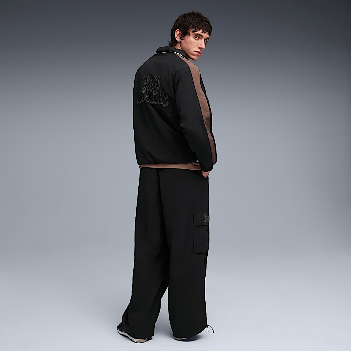 PUMA X RIPNDIP T7 Oversized Track Jacket (Puma Black) - Image 3