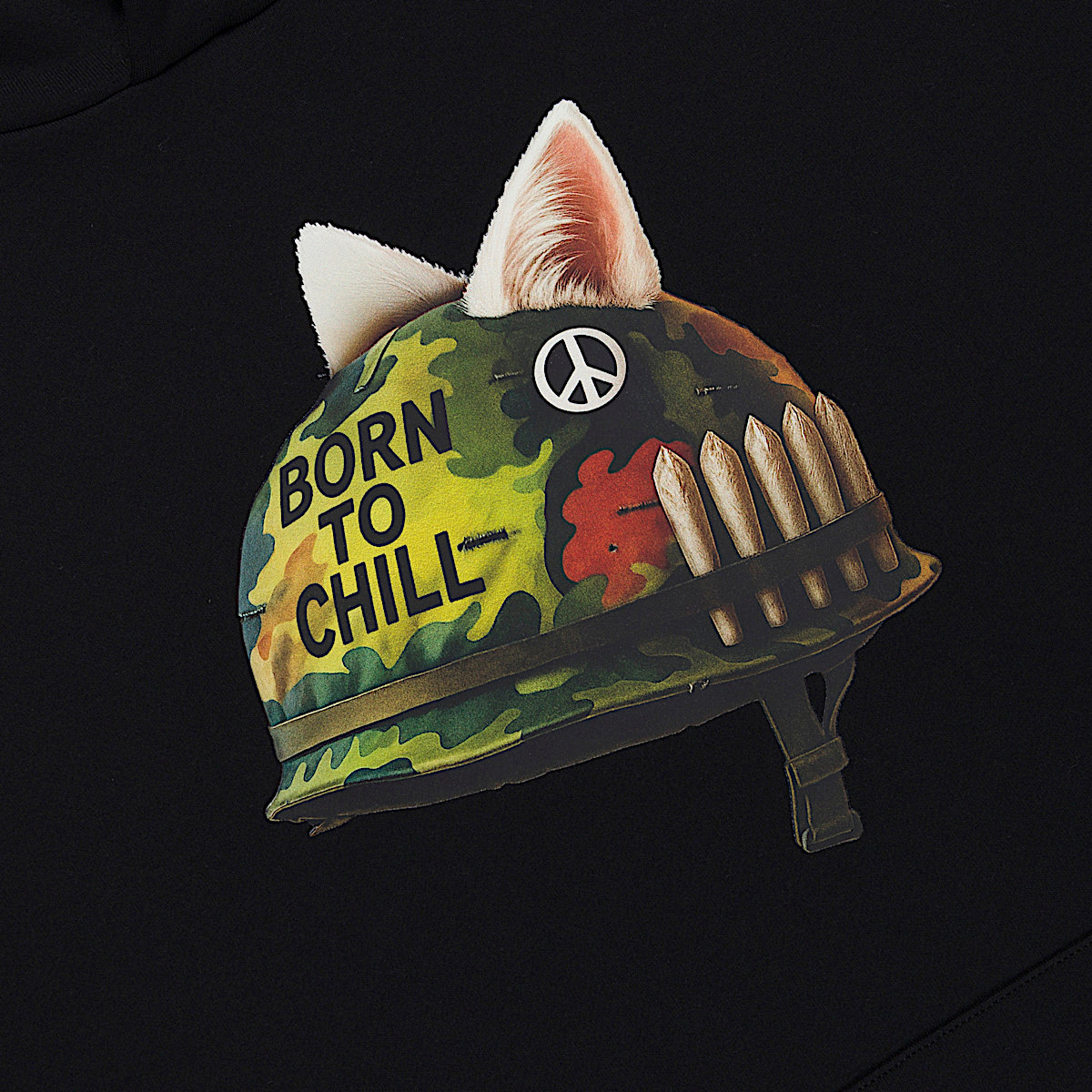 Born To Chill Hoodie (Black) - Image 3