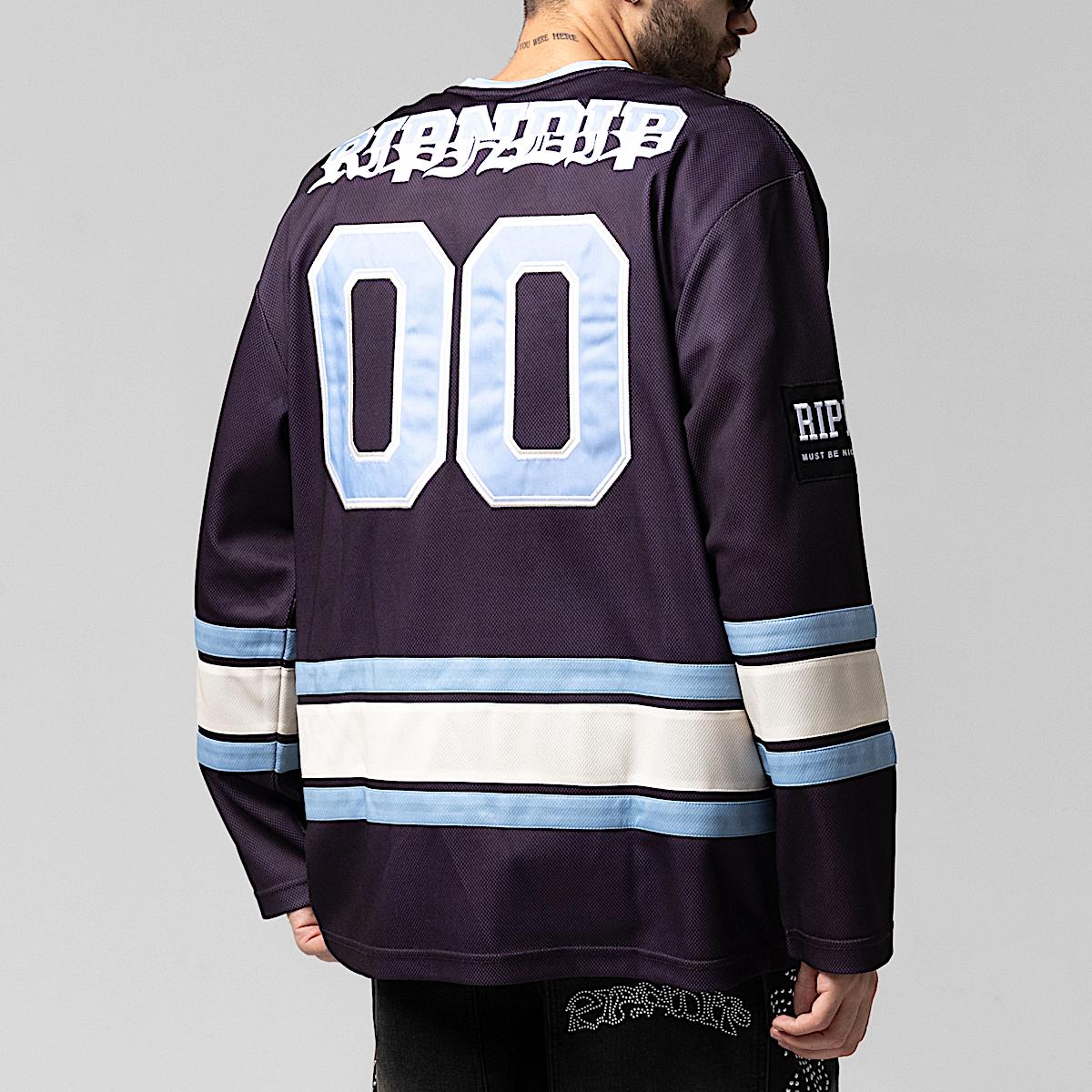 No Days Off Hockey Jersey (Plum) - Image 3
