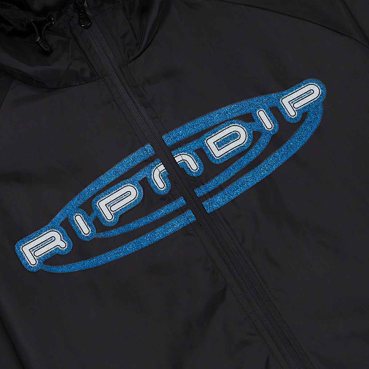 Otis Zip Up Hooded Jacket (Black) - Image 3