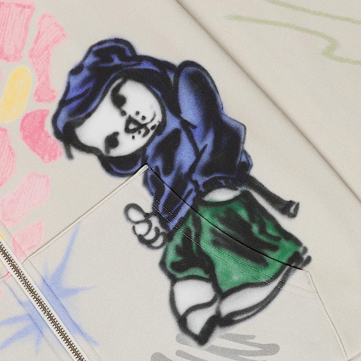 Goosebumps Zip Hoodie (Bone) - Image 3