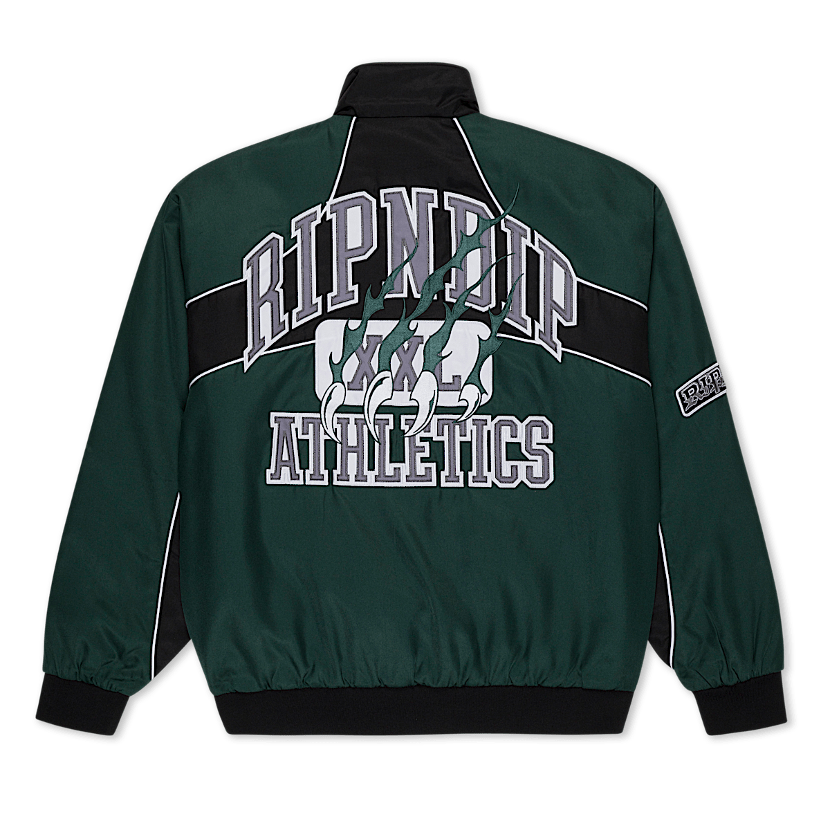 RIPNDIP Athletics Race Jacket (Hunter Green / Black) - Image 3