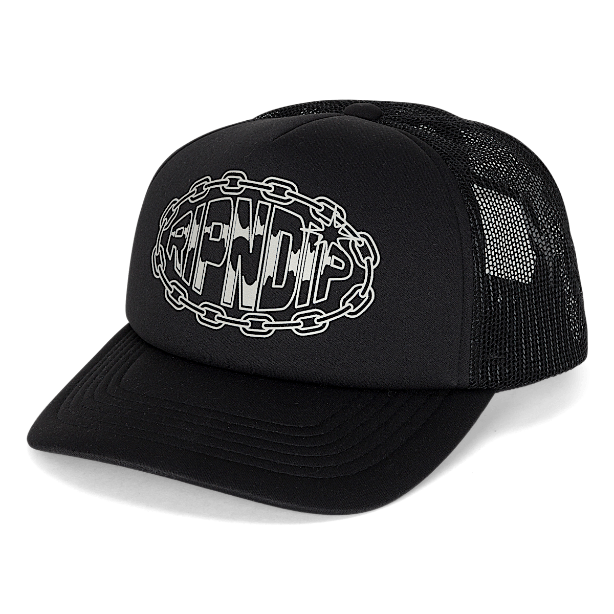 Linked Up Trucker Hat (Black) - Image 3