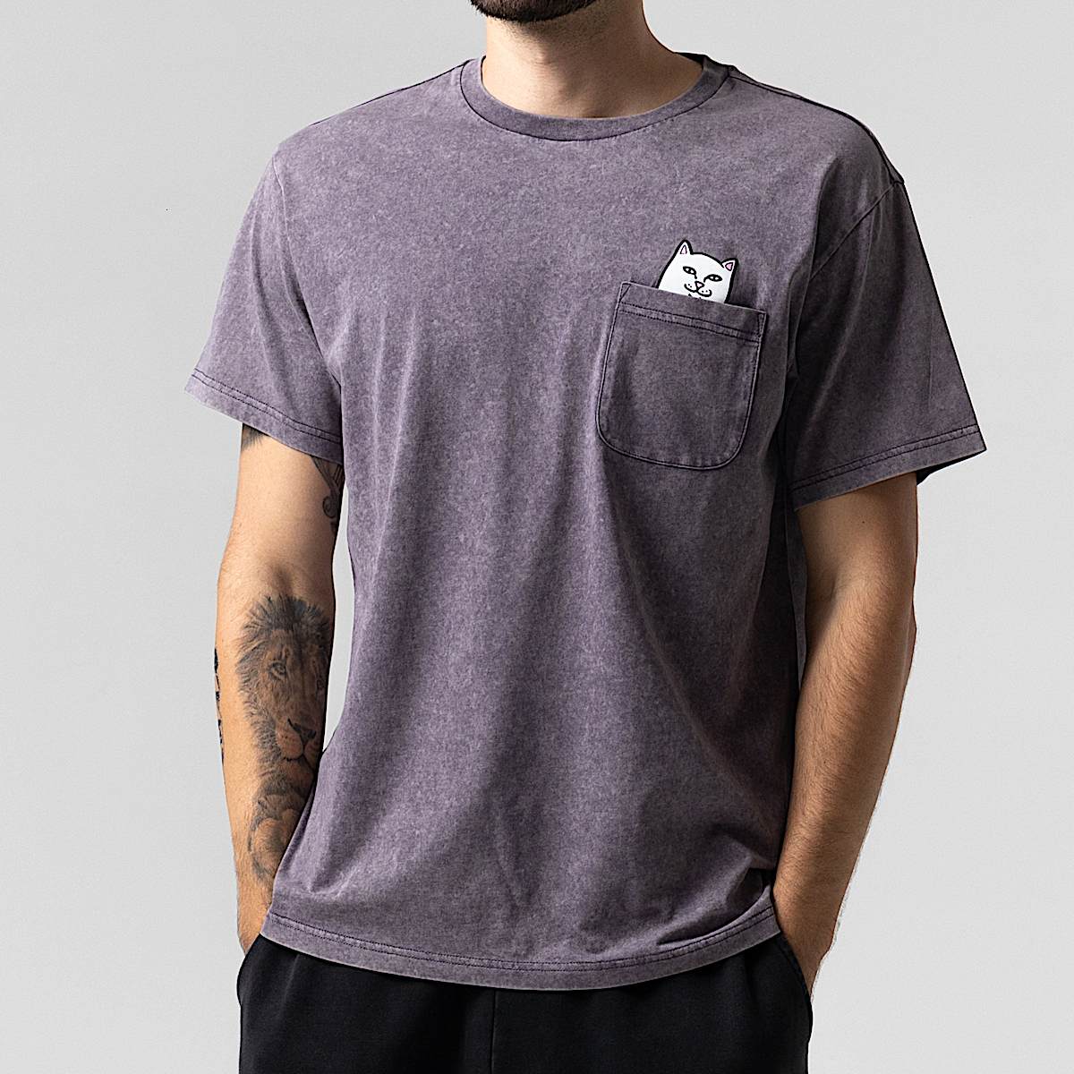 Lord Nermal Pocket Tee (Grape Vintage Wash) - Image 3