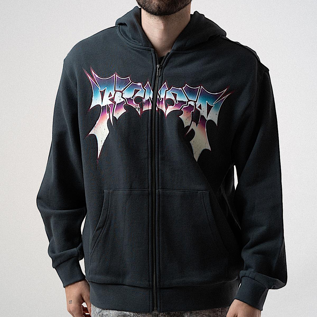 Noid Zip Hoodie (Dark Charcoal) - Image 4
