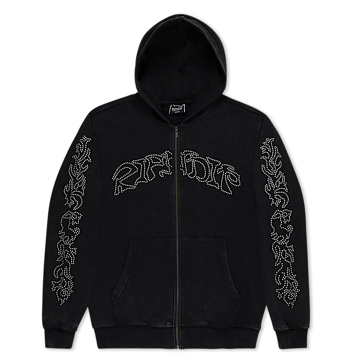 Pretty Flacko Zip Hoodie (Black Vintage Wash) - Image 4