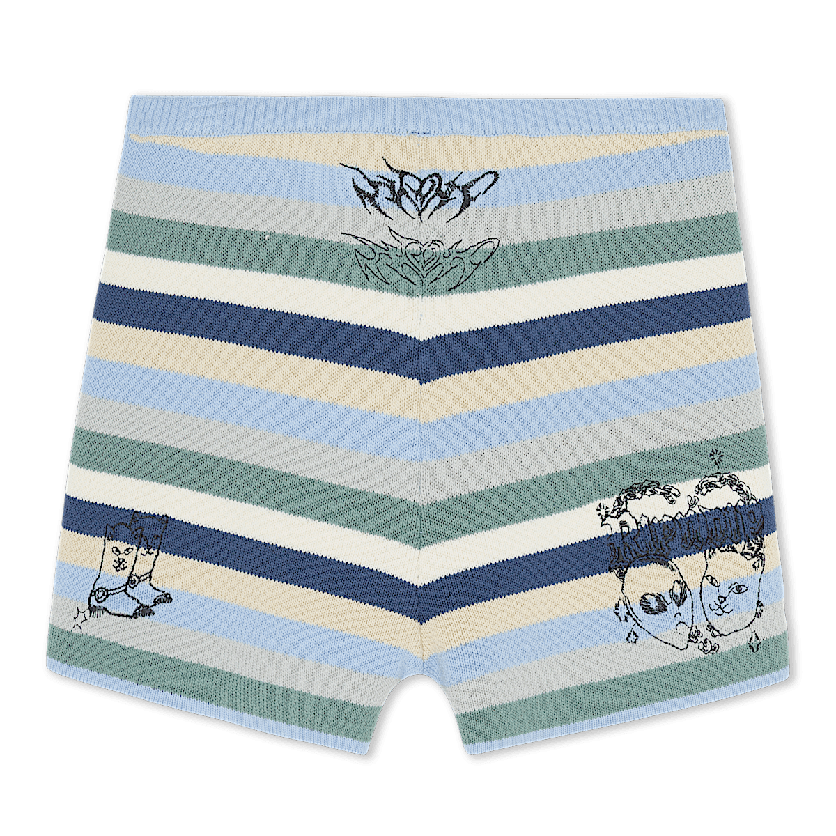 Westside Crochet Shorts (Powder Blue) - Image 4