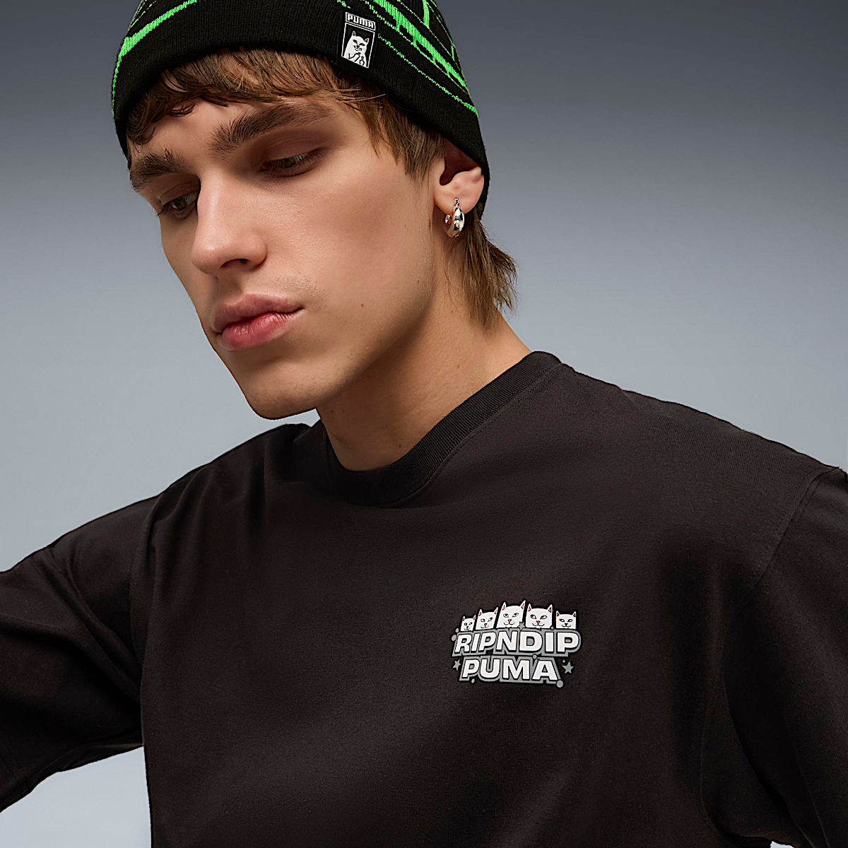 PUMA X RIPNDIP Boxy Graphic Tee (Puma Black) - Image 4