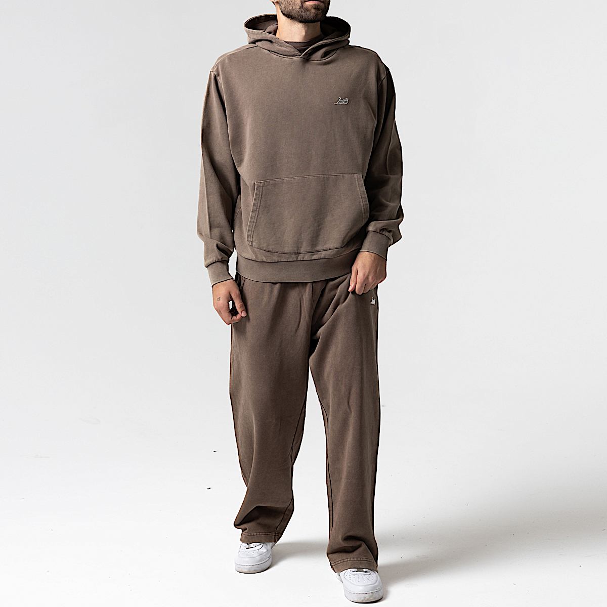 Castanza Hoodie (Brown Vintage Wash) - Image 4