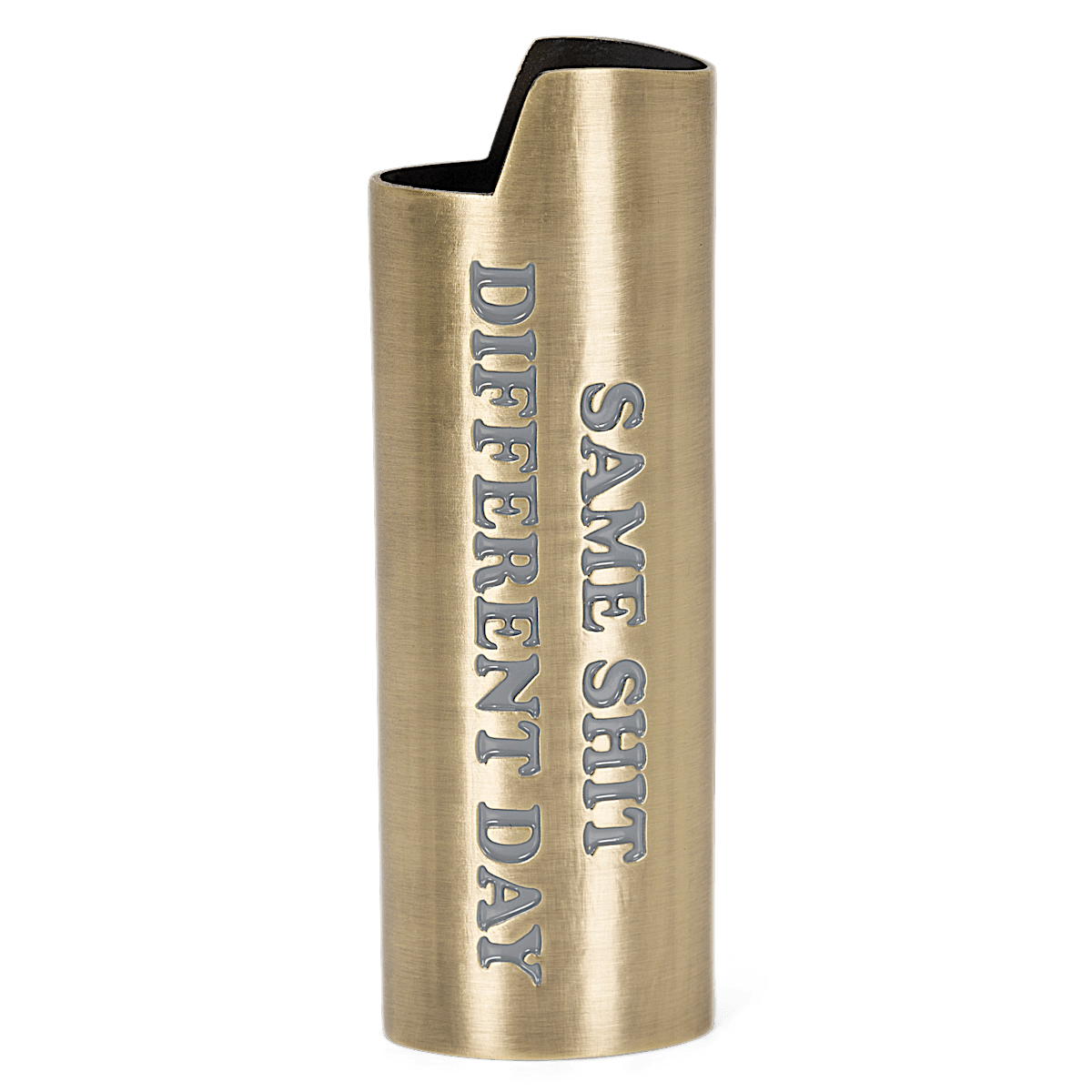Same Shit Different Day Lighter Cover (Gold) - Image 4