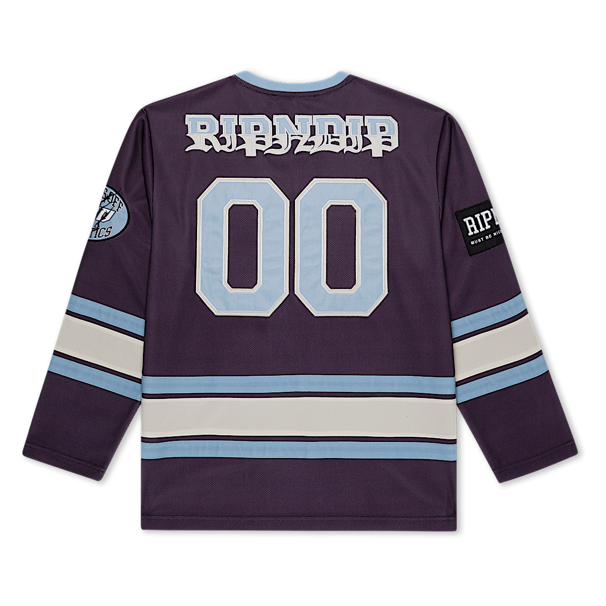 No Days Off Hockey Jersey (Plum) - Image 5