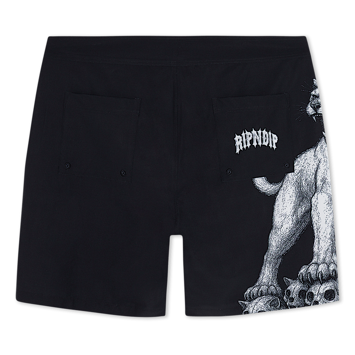 Wasteland Swim Shorts (Black) - Image 5