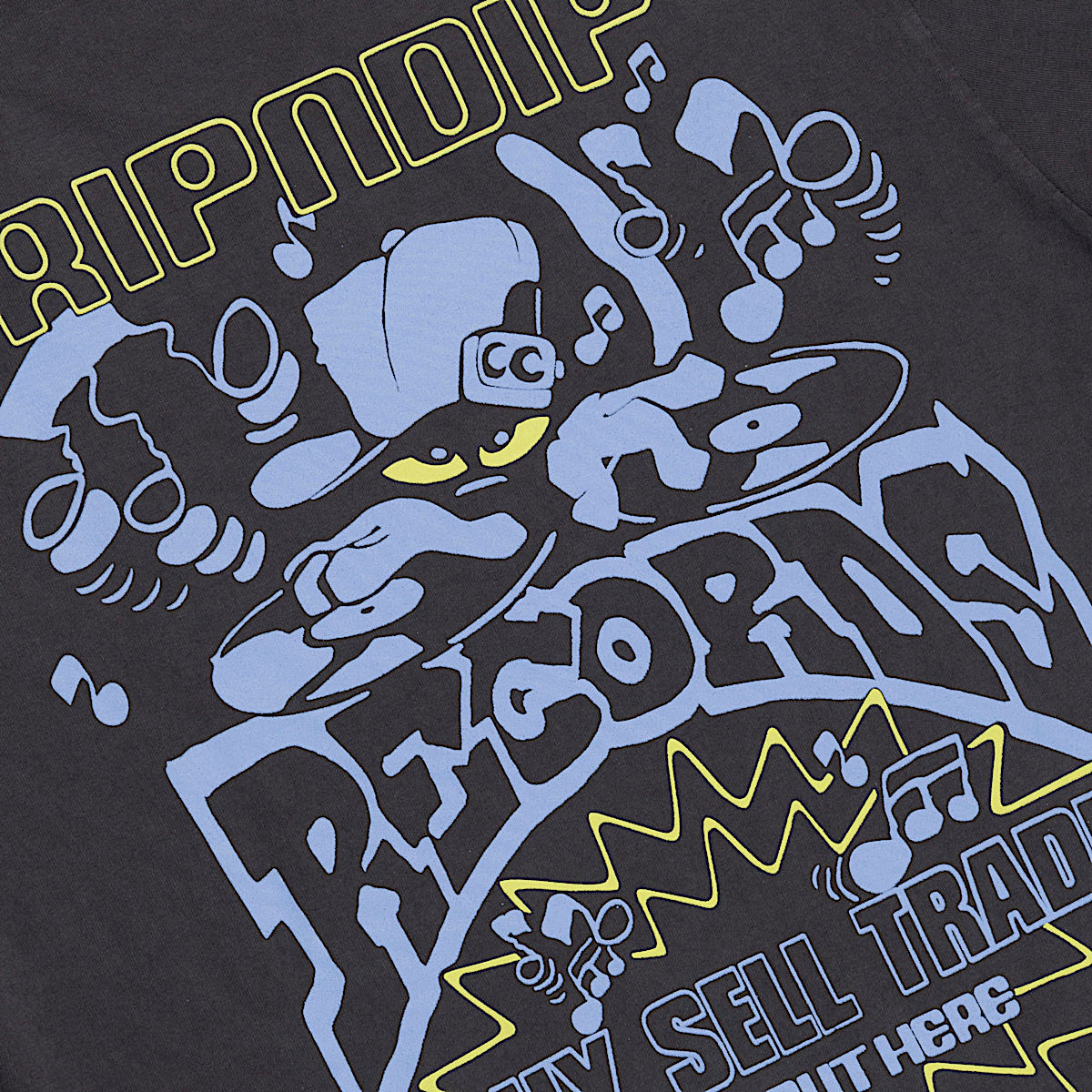 Ripndip Records Tee (Charcoal Vintage Wash) - Image 5