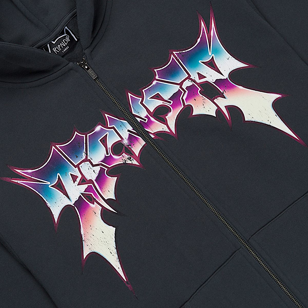 Noid Zip Hoodie (Dark Charcoal) - Image 5