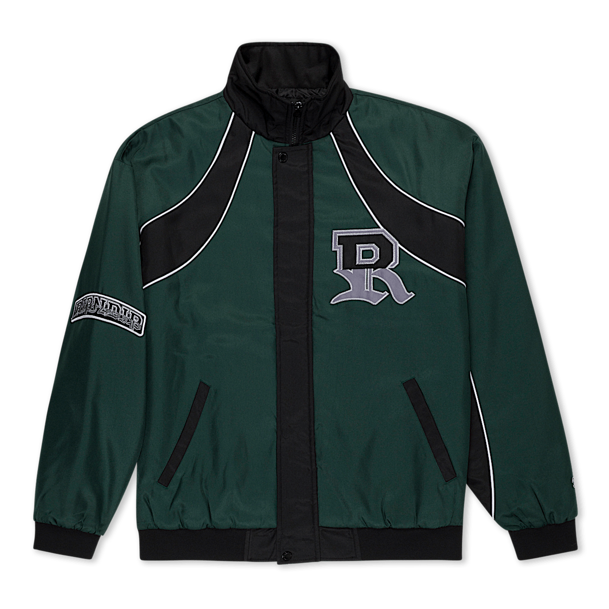 RIPNDIP Athletics Race Jacket (Hunter Green / Black) - Image 6