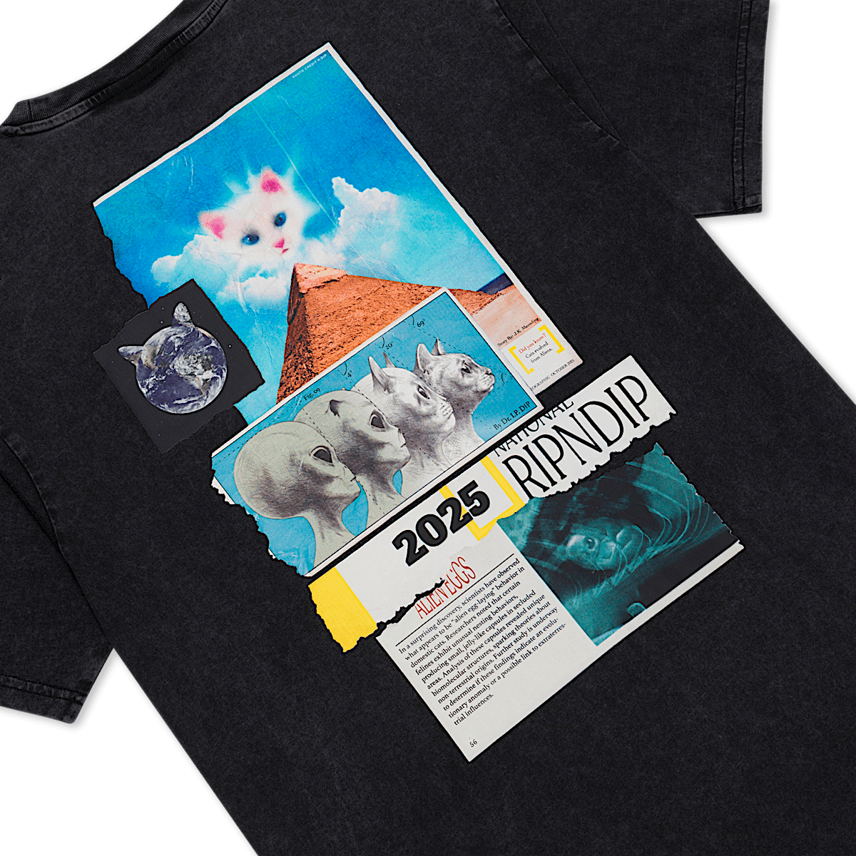 Nerm Geo Tee (Black Vintage Wash) - Image 6