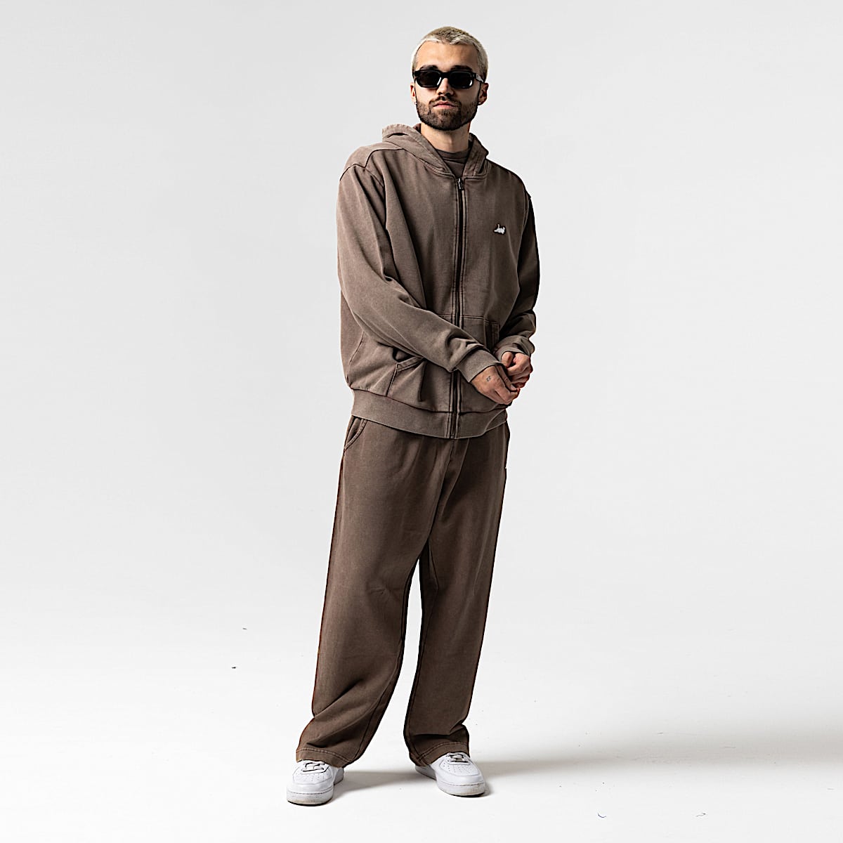 Castanza Straight Leg Sweatpants (Brown Vintage Wash) - Image 7