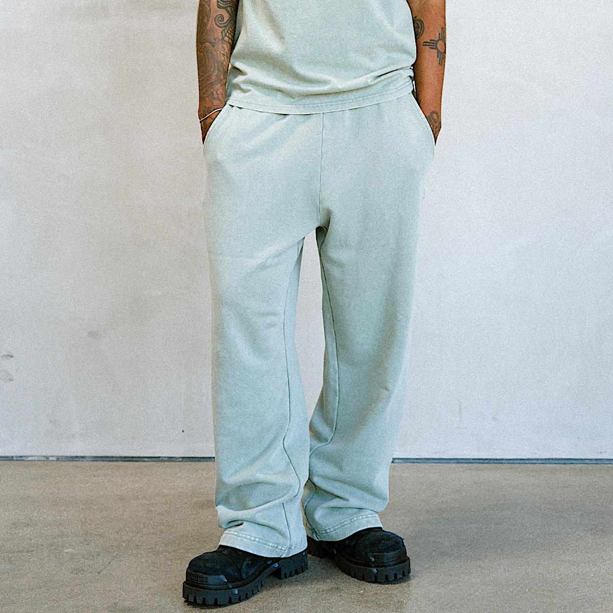 Castanza Straight Leg Sweatpants (Sage Vintage Wash) - Image 7