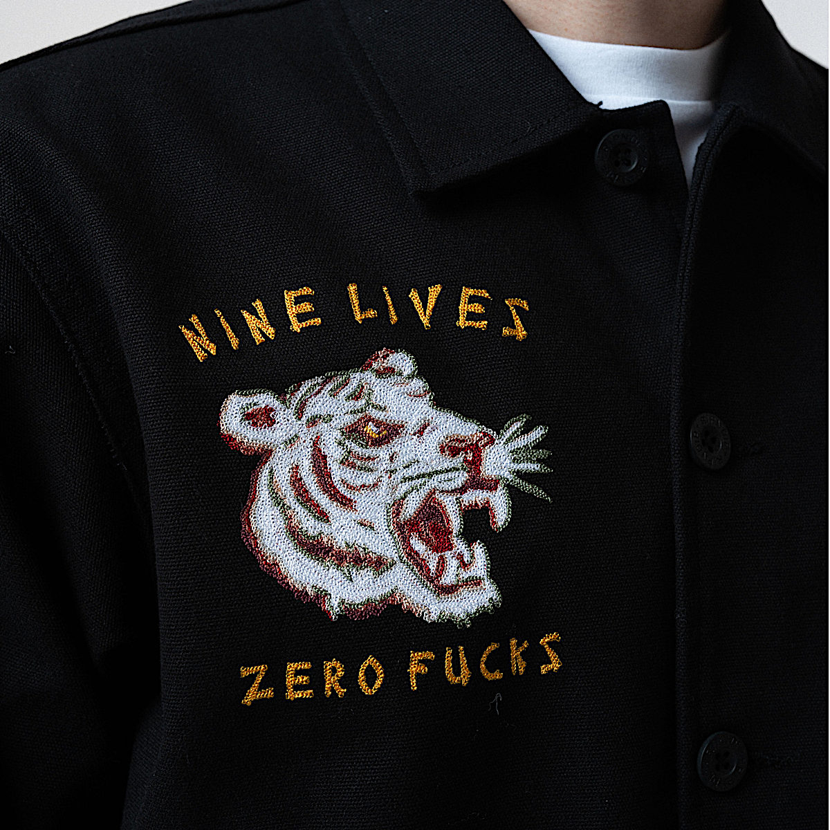 Nine Lives Military Jacket (Black) - Image 7