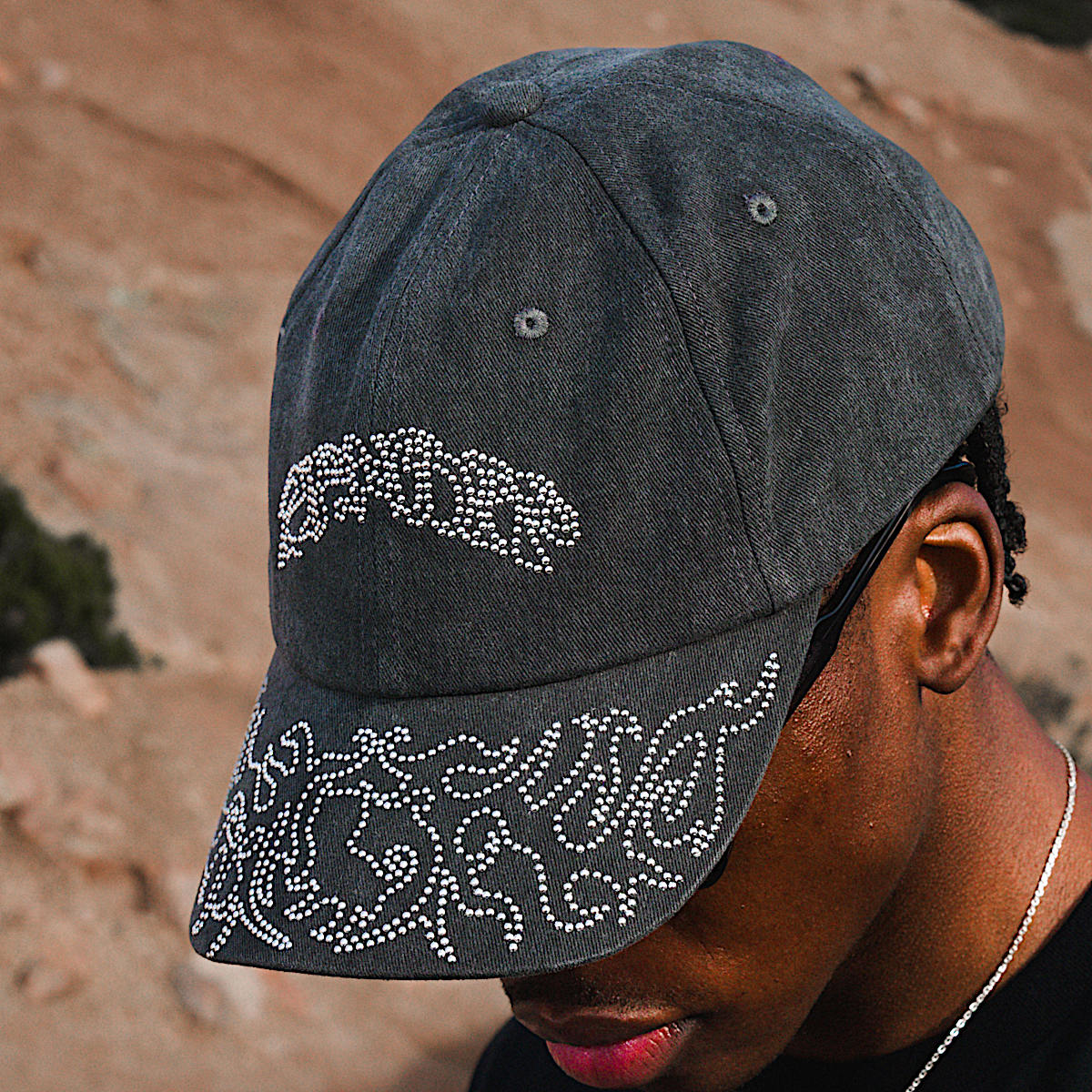 Pretty Flacko Distressed Dad Hat (Black Vintage Wash) - Image 7