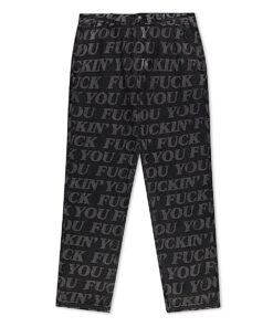 F.U.F.F. Washed Denim Pants (Black)